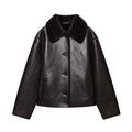 Reversible Faux Leather Jacket