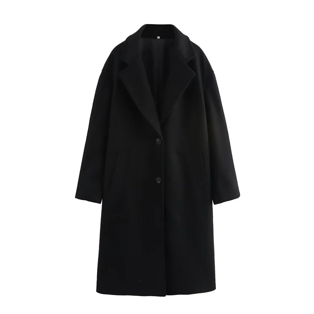 Lapel Long Coat