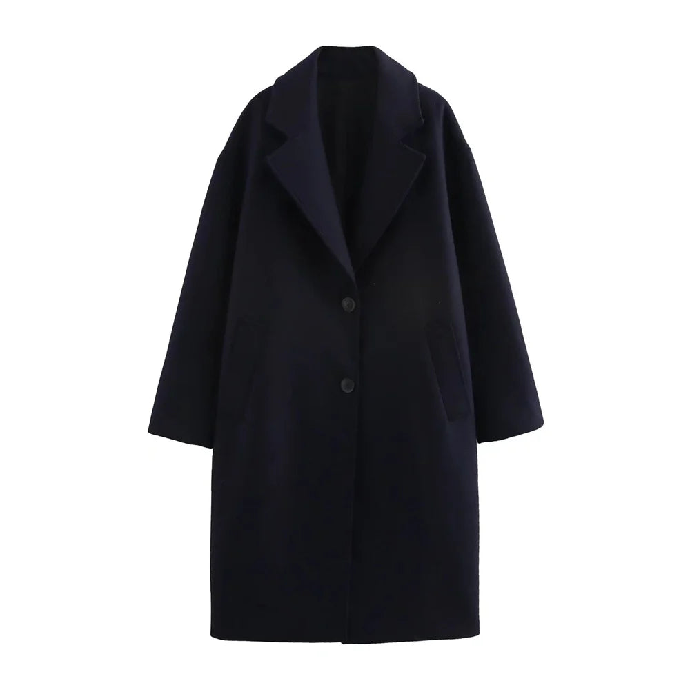 Lapel Long Coat