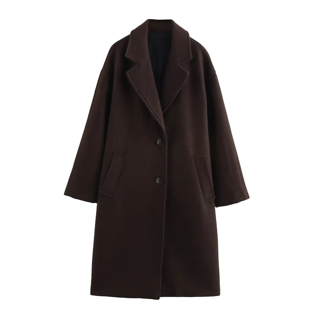 Lapel Long Coat