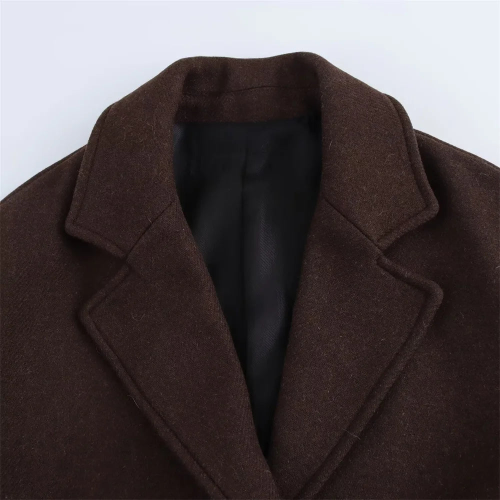 Lapel Long Coat